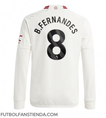 Manchester United Bruno Fernandes #8 Tercera Equipación 2023-24 Manga Larga